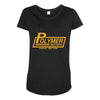 polymer records, ideal gift or birthday present funny Maternity Scoop Neck T-shirt
