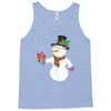 smiling snowman holding out christmas Tank Top