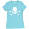 skull skeleton Ladies Fitted T-Shirt