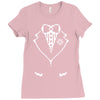 pixel tuxedo Ladies Fitted T-Shirt