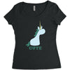 cute (2) Women's Triblend Scoop T-shirt