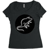 Mouse Rat Women's Triblend Scoop T-shirt