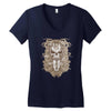 halloween skull Women's V-Neck T-Shirt