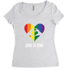 Love is Love Heart Women's Triblend Scoop T-shirt