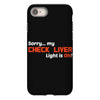 check liver light is on iPhone 8