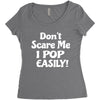 don't scare me Women's Triblend Scoop T-shirt