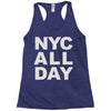 nyc all day Racerback Tank