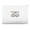 live every day like it's caturday Accessory Pouches