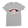 February Peeking Out Baby Girl Ladies Fitted T-Shirt