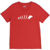 'evolution motorcycle' funny V-Neck Tee