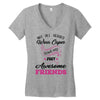 Not All Heroes Wear Capes Some Are Just Awesome Friends Women's V-Neck T-Shirt