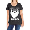 people without beard Ladies Curvy T-Shirt