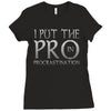 procrastination Ladies Fitted T-Shirt