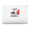 i hate mornings Accessory Pouches