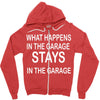stays in the garage Zipper Hoodie