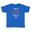 i'm a halloween kind of girl Toddler T-shirt