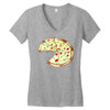Pizza Slice Big Women's V-Neck T-Shirt
