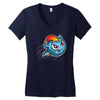 rainbow soccer Women's V-Neck T-Shirt