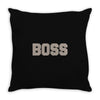 boss funny Throw Pillow