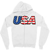 usa 3 Zipper Hoodie