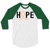 Hope Uterine Cancer Awareness 3/4 Sleeve Shirt