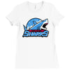 amity island sharks Ladies Fitted T-Shirt