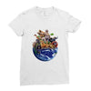 world animal Ladies Fitted T-Shirt