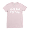 vote for cynthia Ladies Fitted T-Shirt