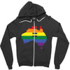 Lgbt Equality Australia Zipper Hoodie