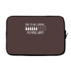 dad to be loading please wait Laptop sleeve