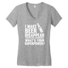 i make beer disappear! Women's V-Neck T-Shirt