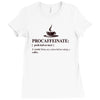 Procaffeinate Noun Ladies Fitted T-Shirt