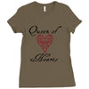 hearts queen of hearts Ladies Fitted T-Shirt