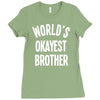 world`s okayest brother Ladies Fitted T-Shirt