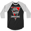 jurassic park raptor natural 3/4 Sleeve Shirt