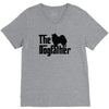 the dogfather american eskimo dog V-Neck Tee