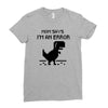 mom says Ladies Fitted T-Shirt