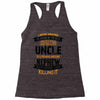 Super Cool Uncle Of A Freaking Awesome Nephew Racerback Tank