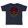 american football skull Toddler T-shirt