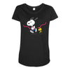 snoopy Maternity Scoop Neck T-shirt