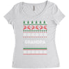 ugly christmas grandpa Women's Triblend Scoop T-shirt