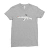 banksy style ak47 art   funny Ladies Fitted T-Shirt