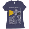 ride with pride Ladies Fitted T-Shirt