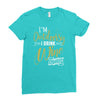 wine outside Ladies Fitted T-Shirt