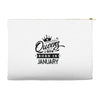 Queens Are Born In January Accessory Pouches