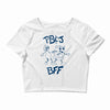 peanut butter and jelly bff Crop Top