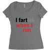 funny i fartlek Women's Triblend Scoop T-shirt