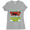 mommy's looks daddy's gas Ladies Fitted T-Shirt