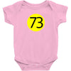 73 the perfect number t shirt the big bang theory cool funny Baby Onesie