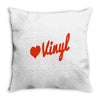 love vinyl Throw Pillow